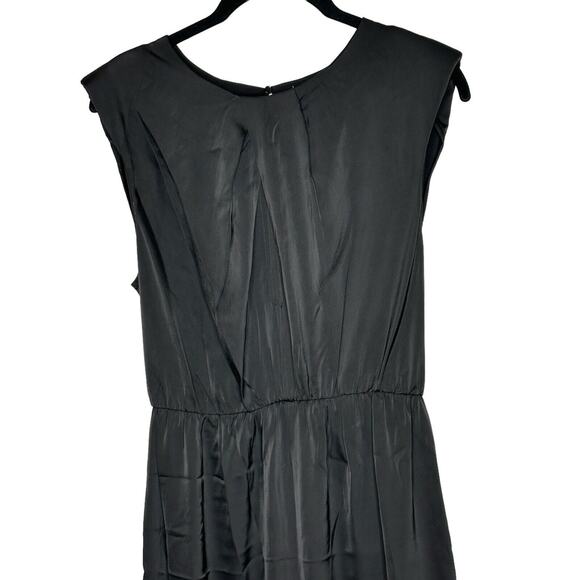 NWOT Astr The Label Womens Inverted Pleat Neck Wide Leg Jumpsuit Small Black - Picture 5 of 15